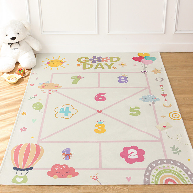 레시앙뜨 먼지없는 생활방수 모던 레트로 DTP 단모 러그 카페트