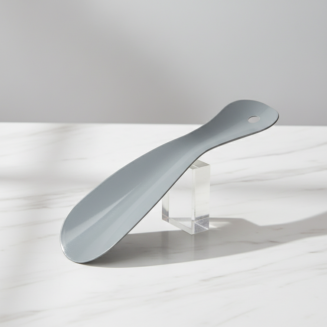 마켓피아 신발 헤라 휴대용 금속 구두 주걱 18cm, 그레이, 1개