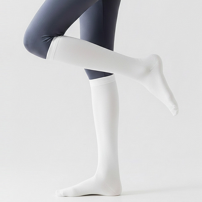 시너싹스 여성용 프리미엄 앞뒤꿈치 보강 무지 니삭스