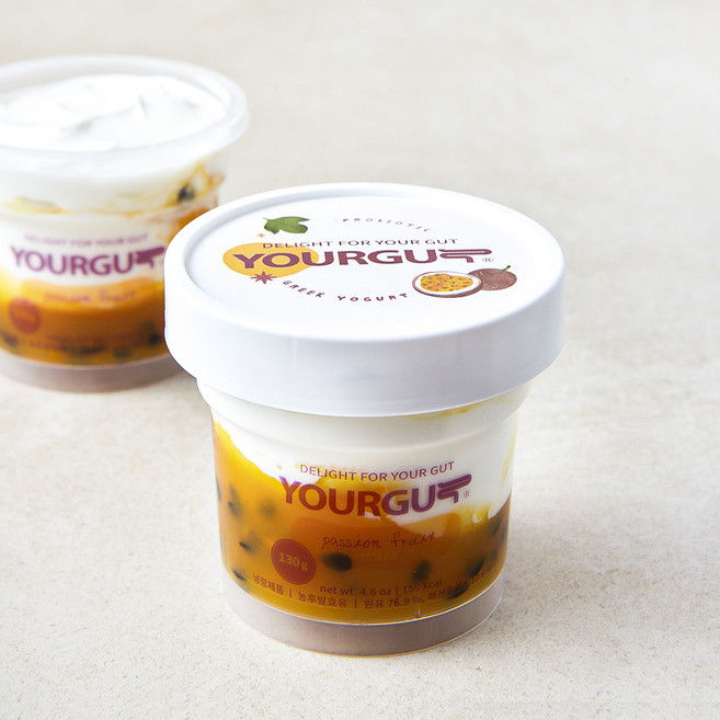 유얼거트 패션후르츠 그릭요거트, 130g, 2개입, 1개