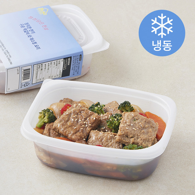 정성담은 한상 정직한 한끼 구운 떡갈비와 채소찜 요리 (냉동), 430g, 1개