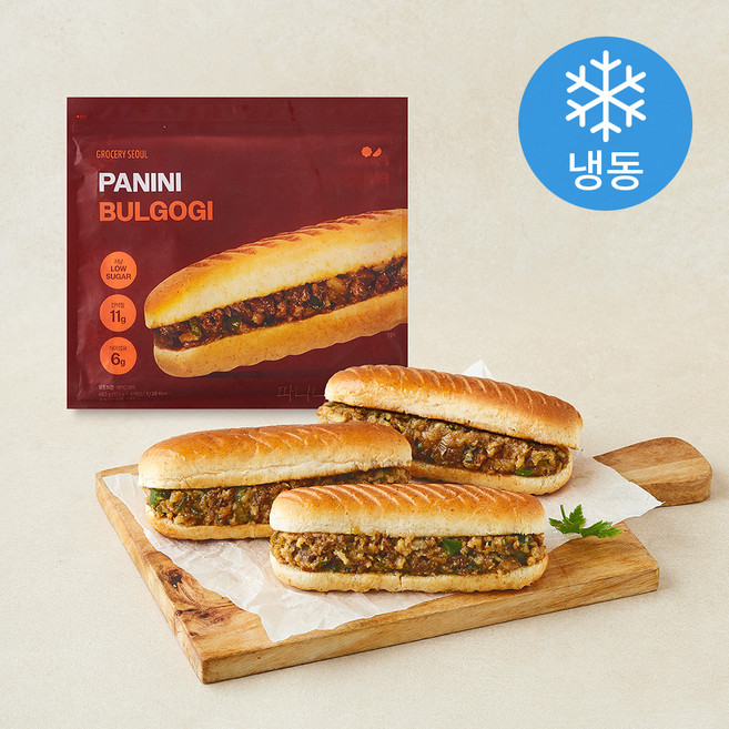 그로서리서울 파니니 불고기 (냉동), 120g, 1개, 4개입