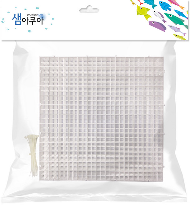 샘아쿠아 다용도 루바망 화이트 6p + 케이블 타이 세트, 1세트