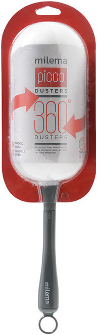 밀레마 피코 더스터 먼지떨이 스타터킷 숏핸들 + 리필 3p, 더스터(화이트), 핸들(그레이), 1세트