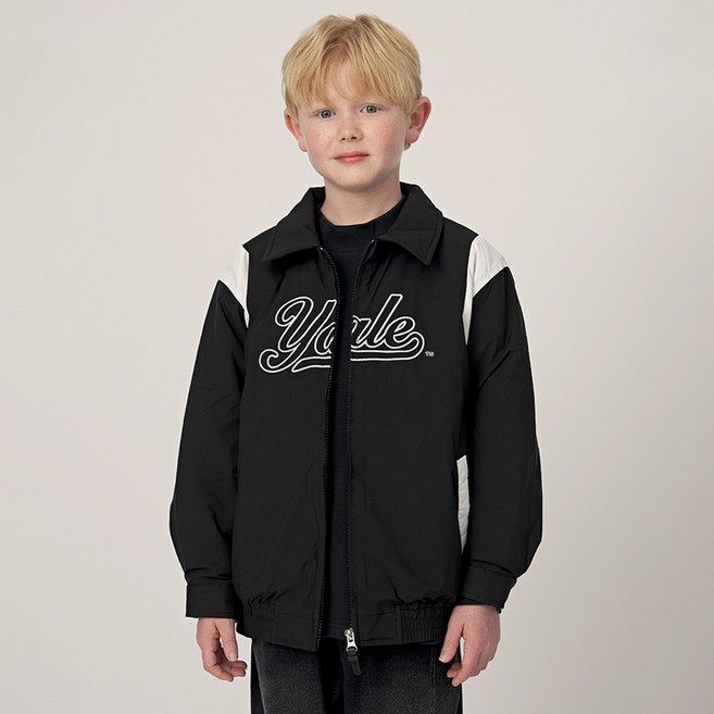 예일키즈 주니어용 예일 레터링 블루종 패딩 점퍼 YJCCJKE33344