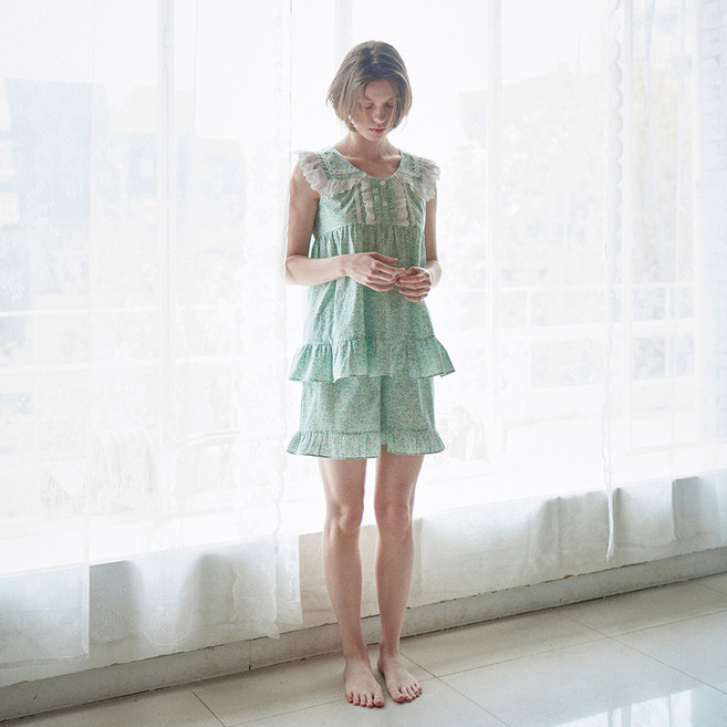 울랄라 여성용 40수 페어리 나시 투피스