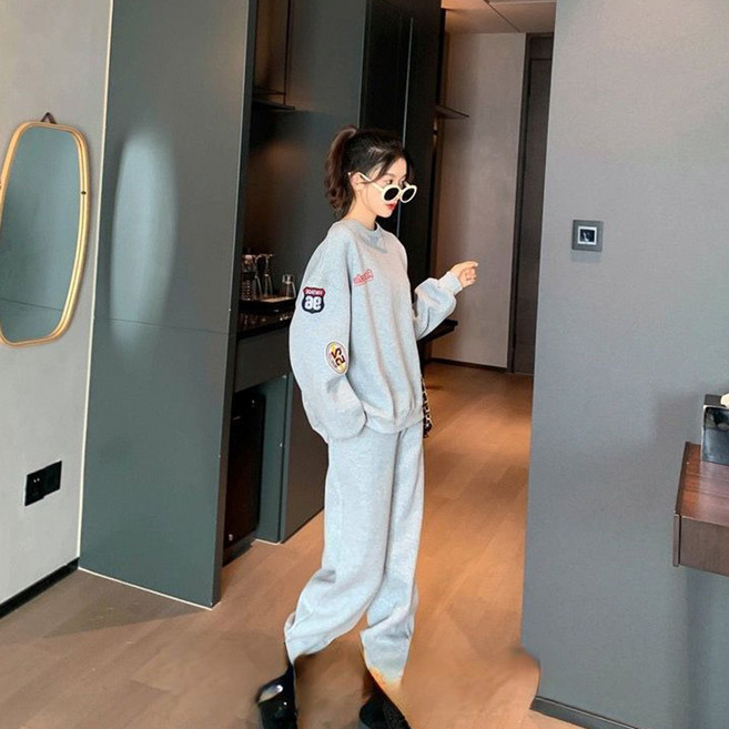 피어니스트 러블리 트레이닝 기모 긴팔 상의 + 하의 세트