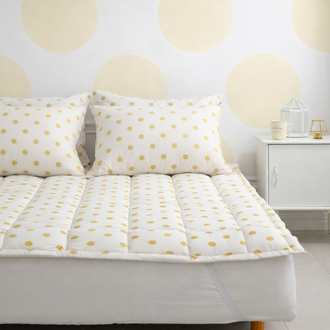 노스 코코 워싱 마이크로 볼륨 토퍼패드, 옐로우