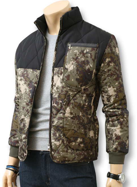 블루포스 남성용 미던크 배색 경량 패딩 점퍼