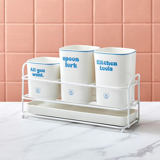 모던하우스 제로슈가홀릭 트리플수저통 세트, 1세트