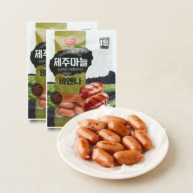 (주)동원에프앤비 동원 제주마늘 비엔나, 260g, 2개