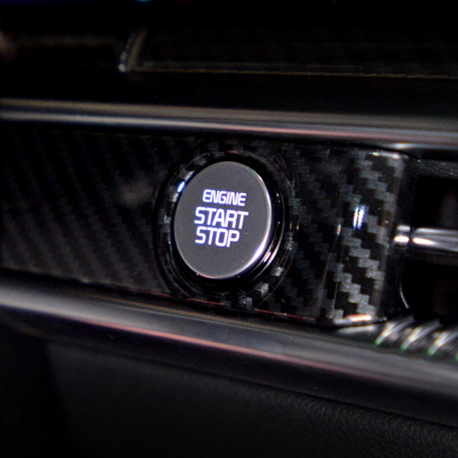 벤딕트 실내 카본패턴 스타트 버튼 몰딩