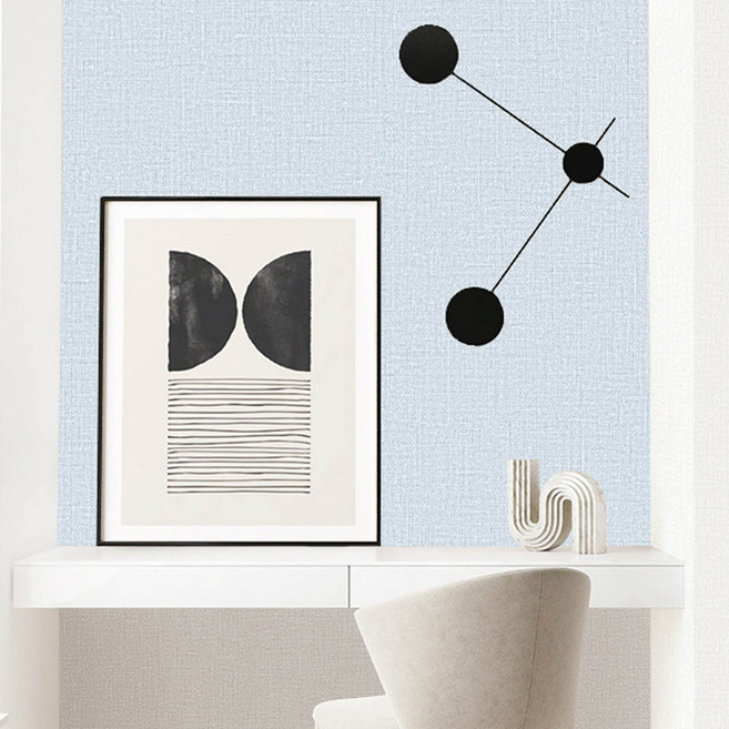 코스모스벽지 아트론 합지 롤벽지, 3414-10 블루