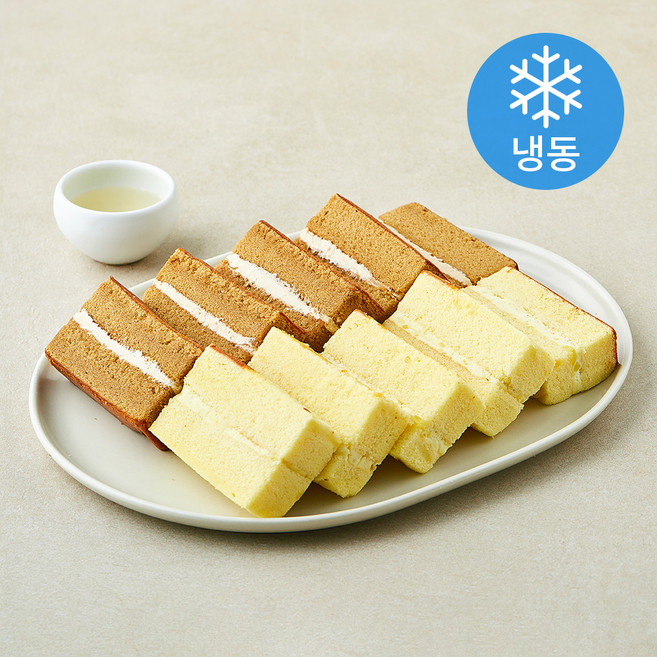 떡편 쌀케이크 커피 5개입 + 고구마 5개입 세트 325g (냉동), 1세트