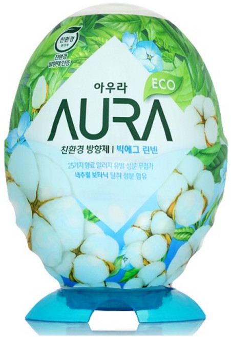 아우라 빅에그 실내용 방향제, 440ml, 1개, 린넨