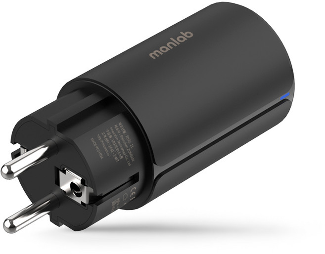 만렙 65W GaN PD C타입 접지 초고속 충전기, 블랙, 1개