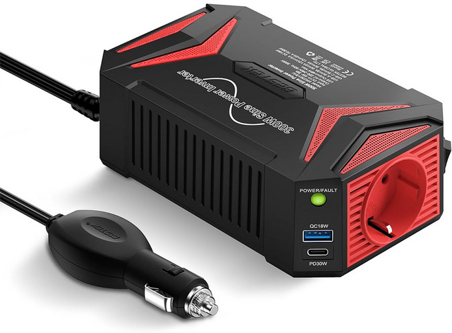 BESTEK 300W PD QC 車用純正弦波逆變器, 1個