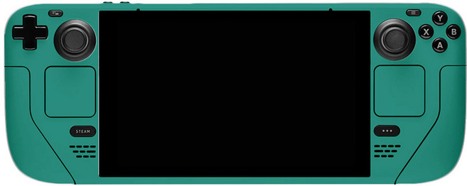 스페이스쉴드 스팀덱 호환 스킨 스티커, 다크그린, 1개