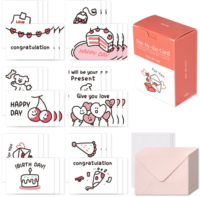 Monolike Day by Day 卡片組, Love for you, 1盒