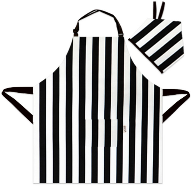 더해피 아동용 버클형 앞치마 두건 세트