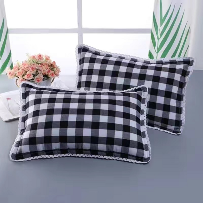 로이 플레드 퀼팅 베개 커버