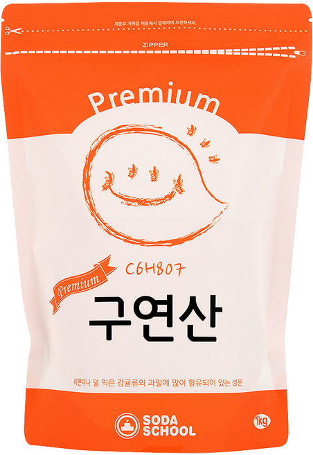 소다스쿨 프리미엄 구연산, 1kg, 1개