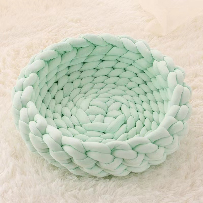 마켓피아 반려동물 핸드메이드 diy재료 집 45cm, 1개, 16 워터 그린