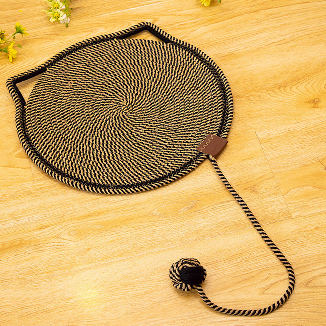 가또나인 고양이 스크래쳐 테일 매트, 브라운, 1개