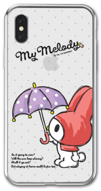 마이멜로디 도트 투명 젤리 휴대폰 케이스