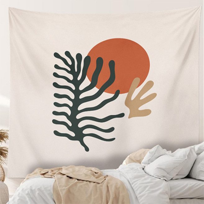 에어 북유럽 패턴 디자인 패브릭 포스터 피치기모, TYPE F