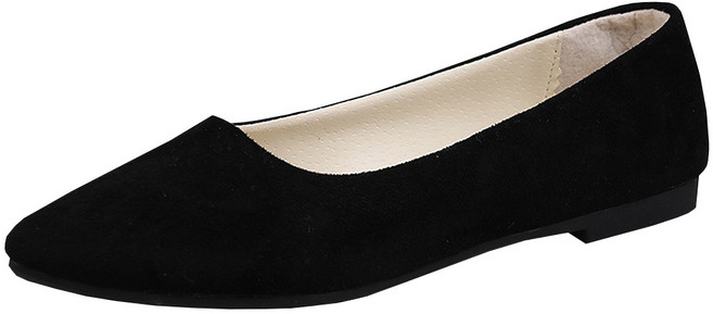 여성용 가죽 플랫 심플 포인티드 단화 TT2301202