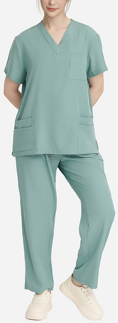 UNHEVE 男女通用V領手術服護士服上下套裝