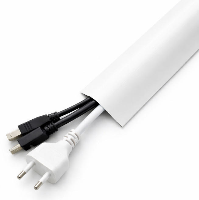 주식회사아텍스 잘라쓰는 전선 케이블 몰딩, 화이트, 1개