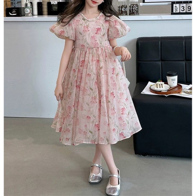 Arbe 여아용 플로럴 원피스