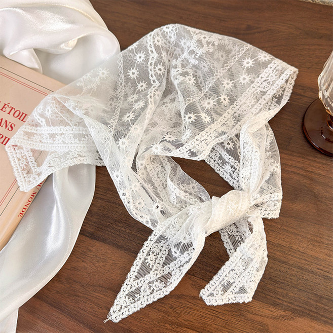 씨오브비 프렌치 빈티지 레이스 헤어 스카프