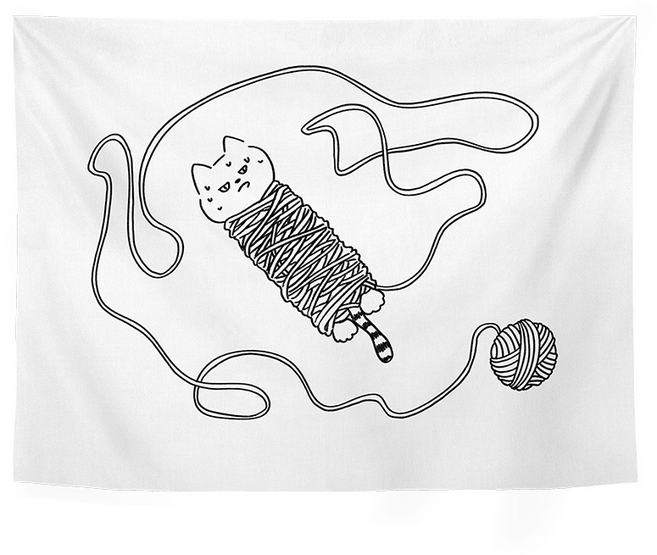 하루재 홈 패브릭 포스터, 13 캣츠모