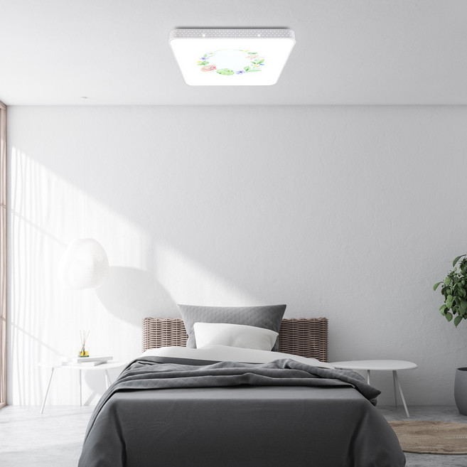 원하 LED 꽃 방등 50W 삼성칩, 주광색(화이트)