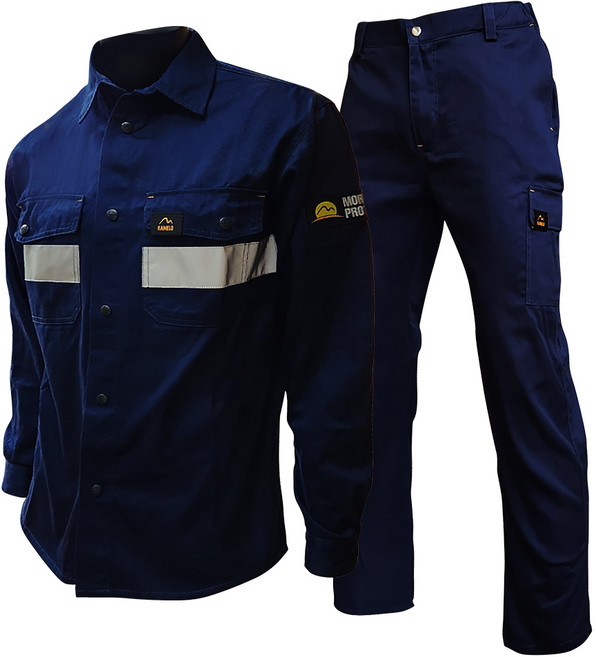 KameLo 男女通用棉質工作服兩件式套裝 K002-C