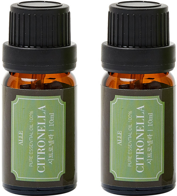 알레 비건 아로마 에센셜 오일 시트로넬라, 10ml, 2개