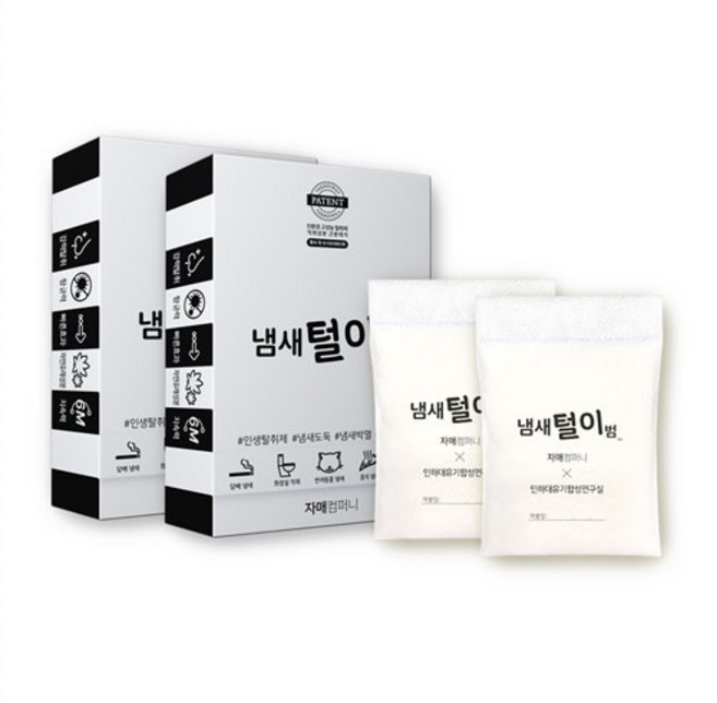 냄새털이범 초강력 실내탈취제 6개월용 소형, 40g, 2개
