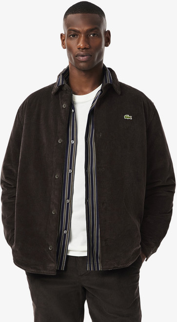라코스테 남성용 코듀로이 패딩 셔켓 CH7211-55N