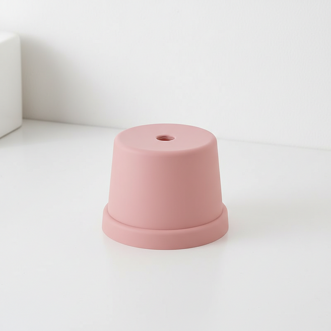 조인메이드 심플 디자인 욕실 스툴, 핑크