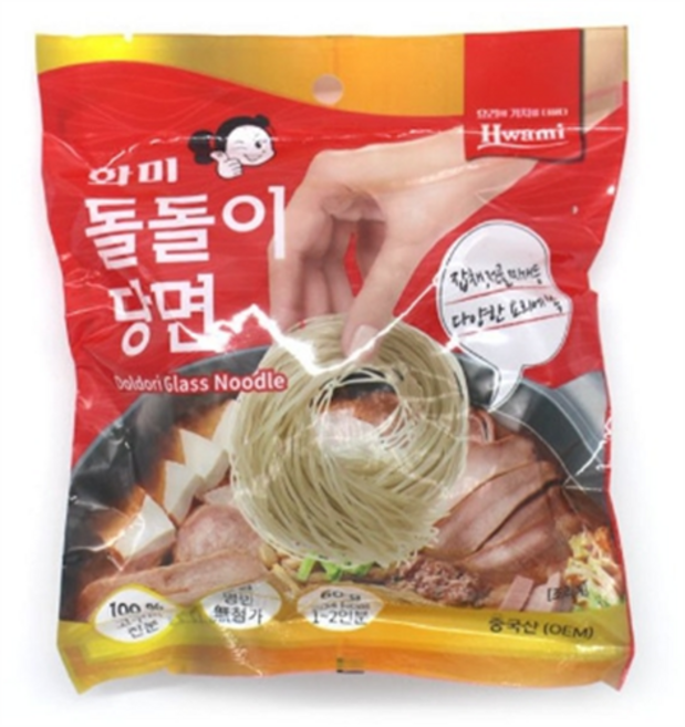 화미 돌돌이 당면, 1개, 60g