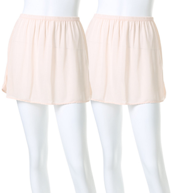 Carrylucy 人造絲半身襯裙 2入