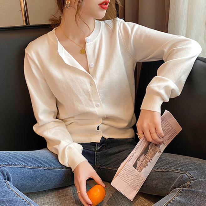 LUNA GIRL 女款 Arnew 針織開襟衫 L24FC072211