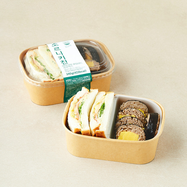 조르니키친 메밀김밥 클럽샌드 콤보박스, 240g, 1개