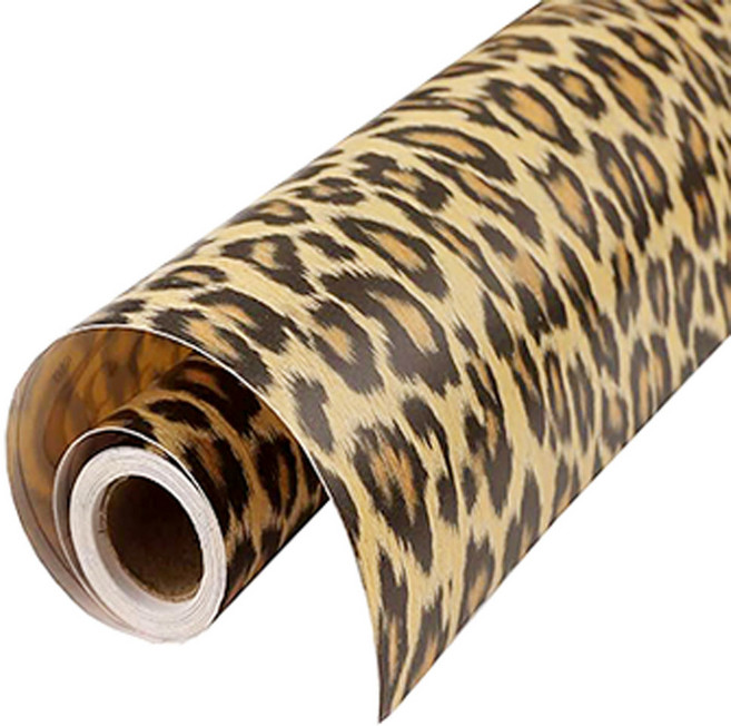 World Design 豹紋裝飾貼紙, 豹紋黃棕色82-135