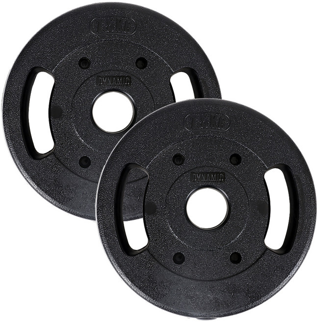 ALEAF 動態重量槓鈴片 50mm用, 2個, 7.5kg, 黑色