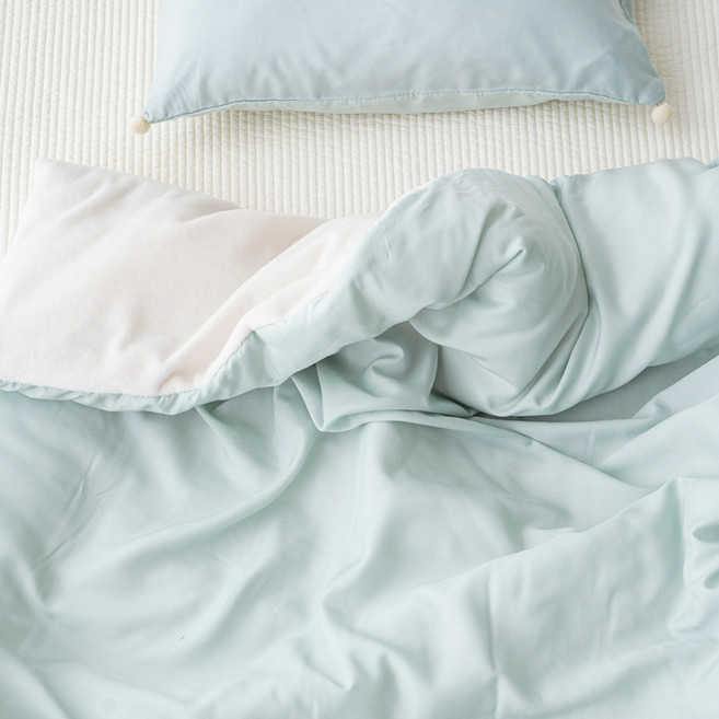 유트러스 유아용 모달 밍크 차렵이불, 민트