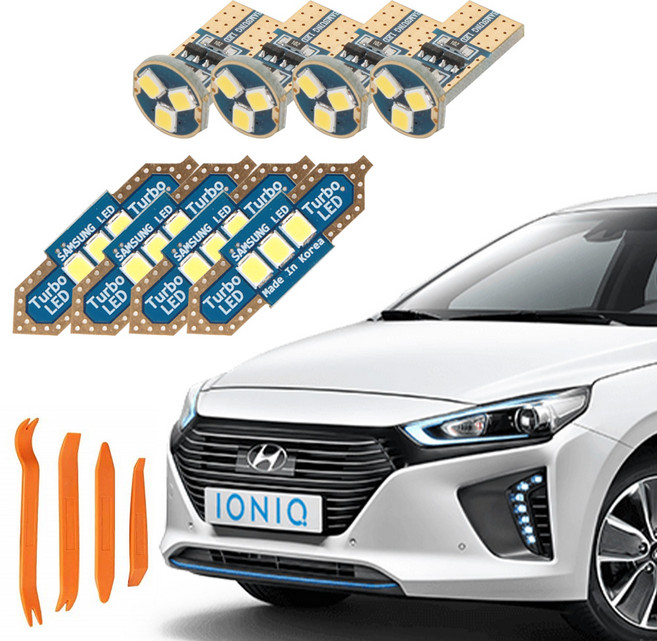 카템 차량용 루나 LED 실내등+리무버 풀세트, 1세트, 현대 아이오닉 2016년 1월~2018년 12월